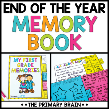 Preview of End of the Year Memory Book | Last Week of School Yearbook Activities