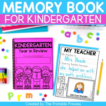 Preview of Kindergarten Memory Book End of the Year Class Activities