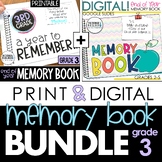 End of the Year Memory Book PRINT & DIGITAL Bundle (3rd Grade)