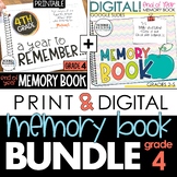 End of the Year Memory Book PRINT & DIGITAL Bundle (4th Grade)