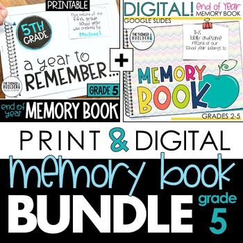 Digital & Printable End of the Year Memory Book