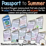 End of the Year Memory Book - Passport to Summer