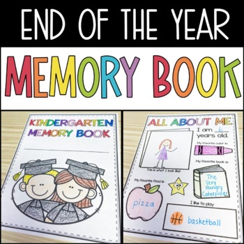 Preview of End of the Year Memory Book | Pre-K, TK, Kindergarten - 6th Grade