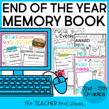 Preview of End of the Year Memory Book 3rd 4th 5th Grades End of Year Keepsake EOY Project