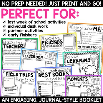 End of the Year Memory Book: Print and Digital - The Teacher Next Door