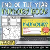 End of the Year Memory Book Print and Digital End of the Y