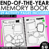 End of the Year Memory Book Print and Digital | Last Day o