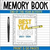 Memory Book | Last Week of School Activity for Upper Eleme