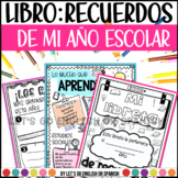 End of the Year Memory Book Spanish Libro de memorias - recuerdos