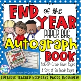 End of the Year Memory Book for Autographs & Signatures
