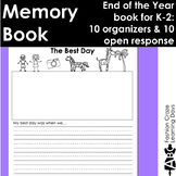 End of the Year Memory Book for K-1  with 10 Graphic Organ
