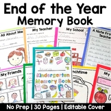 End of the Year Memory Book for Kindergarten, Pre K and Preschool
