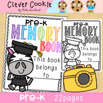 Preview of Pre-K End of the Year Memory Book