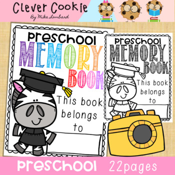 Preview of Preschool End of the Year Memory Book
