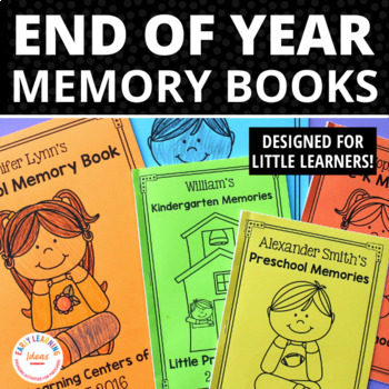 Preview of End of the School Year Memory Book for Preschool Pre-K Kindergarten Activities