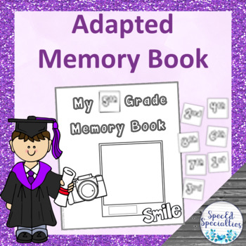 Preview of Adapted End of the Year Memory Book for Special Education