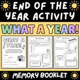 End of the Year Memory Booklet Activity