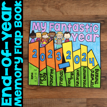 Preview of End-of-the-Year Memory Flap Book Craftivity Last Day of School Craft Activity