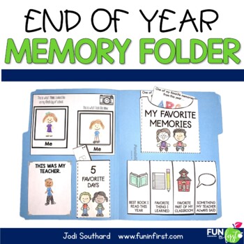 Preview of End of the Year Memory Folder