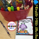 End of the Year Monster Math Review Booklet