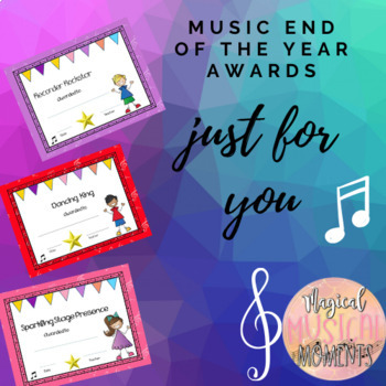 Preview of End of the Year Music Awards: *Editable*