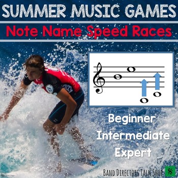 Preview of Music Games- End of Year Note Name Speed Races