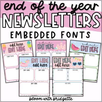Preview of End of the Year Newsletters