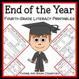 End of the Year No Prep Literacy | Fourth Grade Worksheets