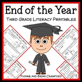 End of the Year No Prep Literacy | Third Grade Worksheets 