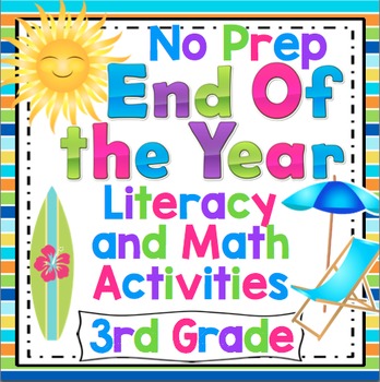 Preview of 3rd Grade End of the Year Activities Reading, Writing, and Math Review