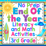 3rd Grade End of the Year Activities Reading, Writing, and