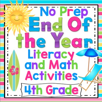 Preview of 4th Grade End of the Year Activities (No Prep 4th Grade ELA and Math Review)