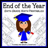 End of the Year No Prep Math | 6th Grade Math Worksheets |