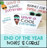 End of the Year Notes and Cards Letter Writing Activity