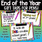End of the Year PEN Gift Tags