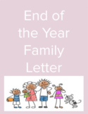 End of the Year Parent Letter