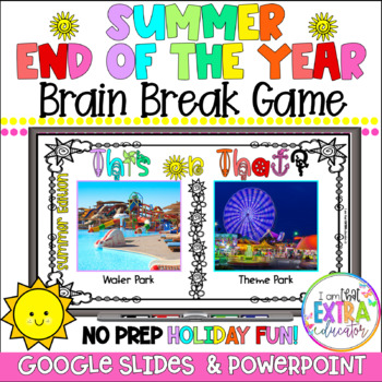 Preview of End of the Year Party Game | Summer Activities | Brain Breaks Last Day of School