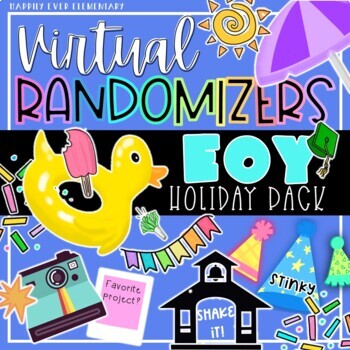 Preview of End of the Year Party Games - Virtual Randomizer Videos | Distance Learning