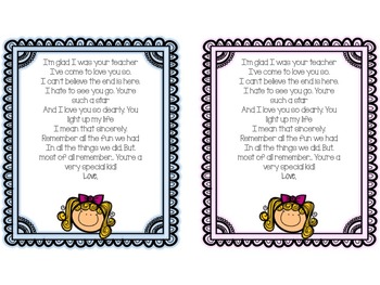 End of the Year Poem by Miss Primary | TPT
