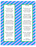 End of the Year Poem-3rd grade