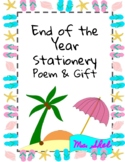 End of the Year Poem and Stationery Gift- Printable Letter Paper