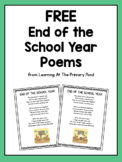 End of the Year Poem for Students (FREE)