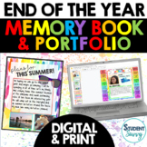 End of the Year Memory Book Google Slides | Digital & Print