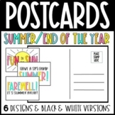 End of the Year Postcards - Summer Postcards - Great for D