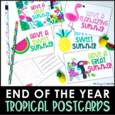End of the Year Postcards Tropical Theme