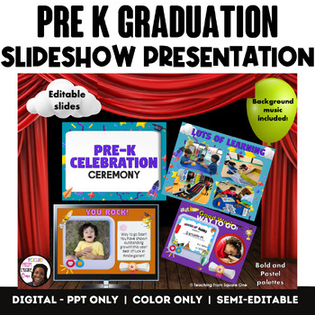 Preview of End of the Year Pre-K Graduation Presentation, PRE-K PPT presentation