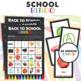 End of the Year Printable Bingo | First Day of School Bingo Game