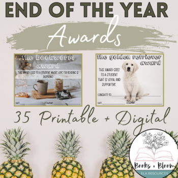 Preview of End of the Year Printable + Digital Awards: Metaphor Version | Distance Learning