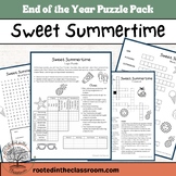 End of the Year Puzzle Pack | Crossword, Word Search, Logi