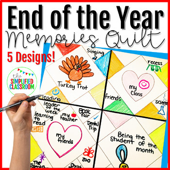 Preview of End of the Year Quilt of Memories Activity or Kindness Class Coloring Quilt